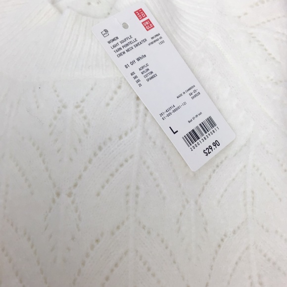 Uniqlo Women’s Light Soufflé Yarn Sweater L, XL - Picture 9 of 9